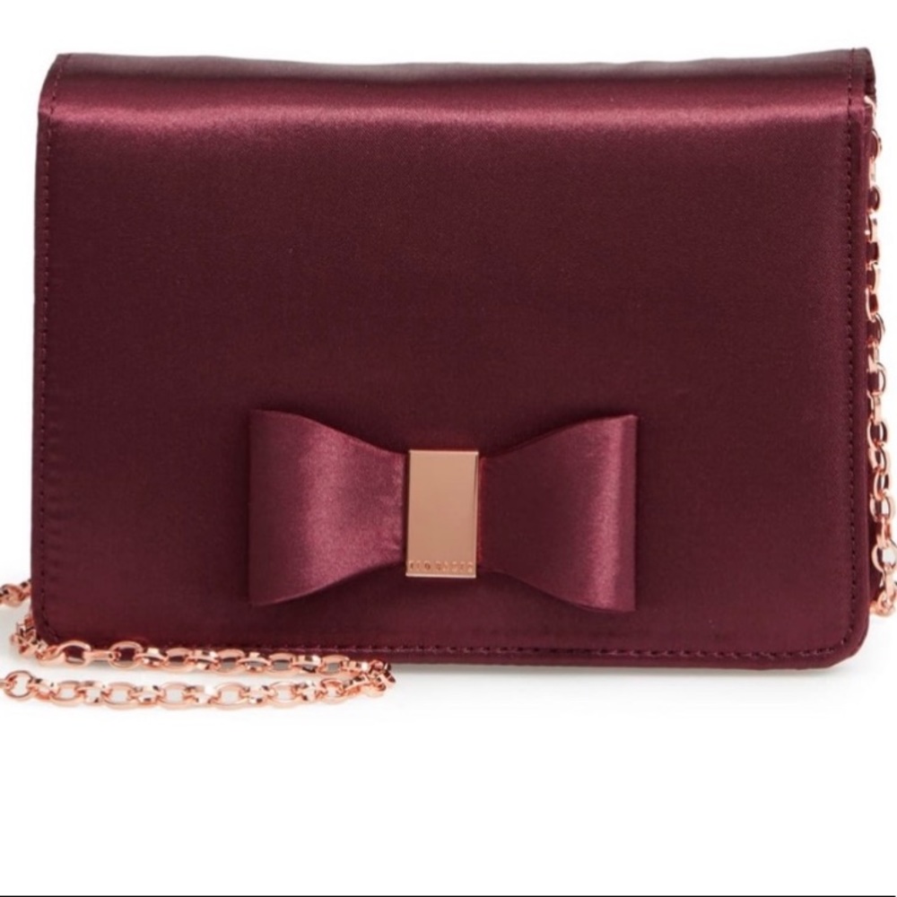 Ted Baker Evelyn Bow Tie Satin Evening Bag